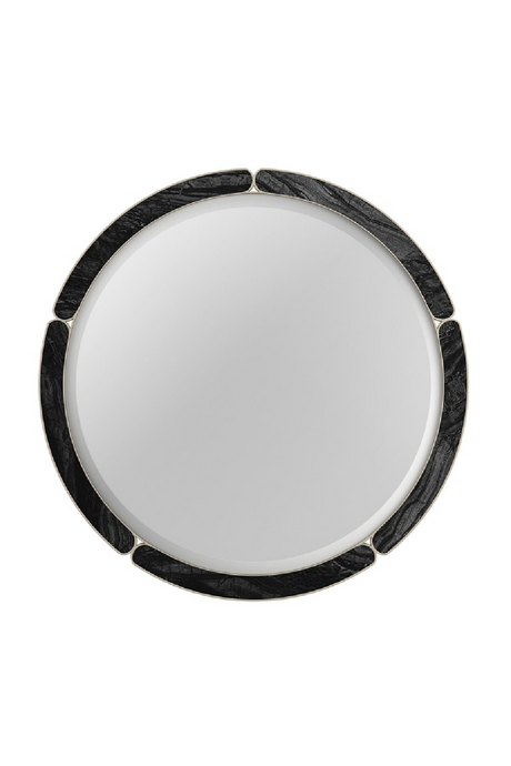 Black Stone Round Mirror | Caracole Cabochon | Oroa.com