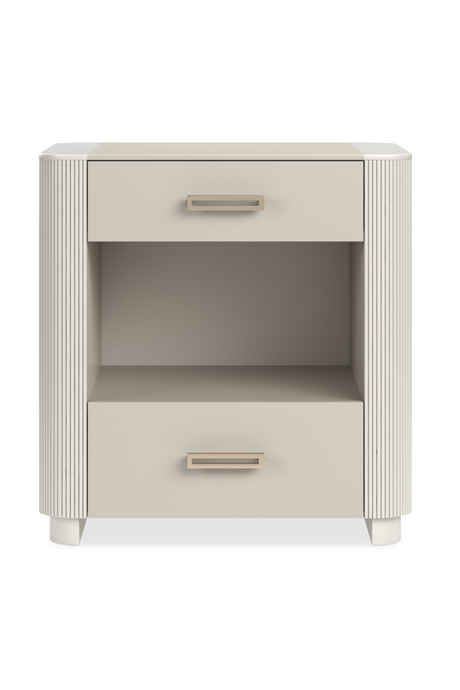 White 2-Drawer Nightstand | Caracole Love-ly! | Oroa.com