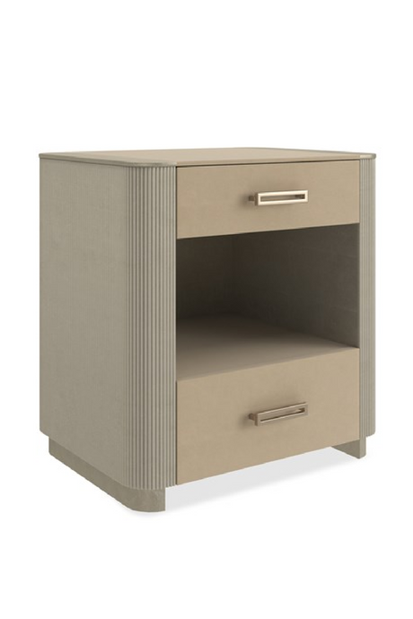 Fluted Sides 2-Drawer Nightstand S | Caracole Love-Ly! 25 | Oroa.com
