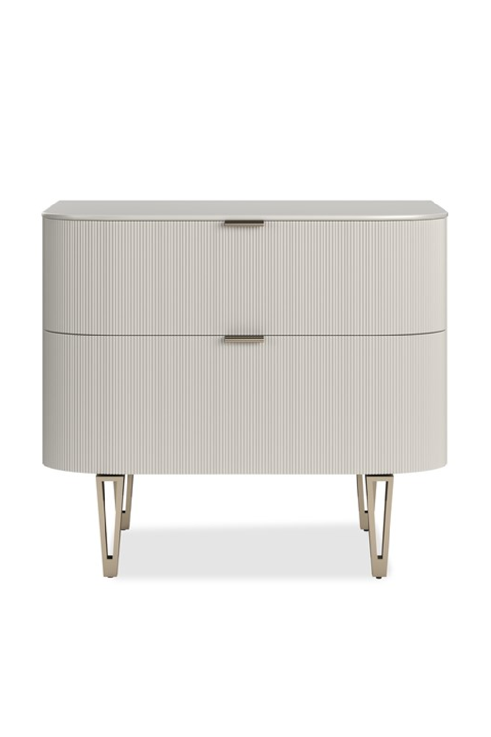Birch Reeded 2-Drawer Nightstand | Caracole True Love | Oroa.com