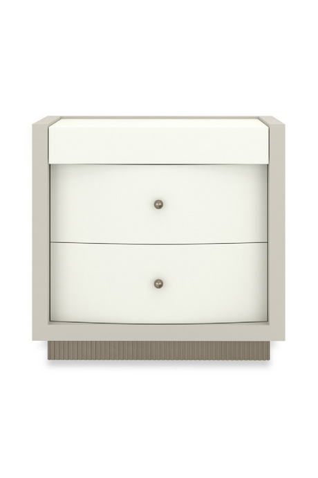 White 2-Drawer Nightstand | Caracole Calais | Oroa.com
