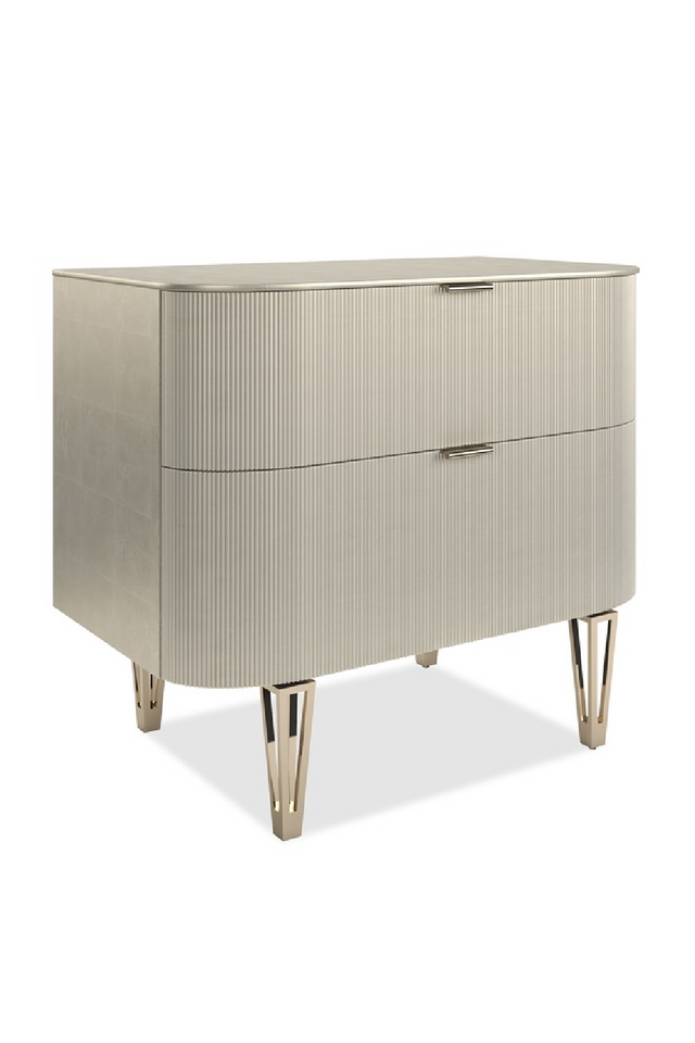 Birch Reeded 2-Drawer Nightstand | Caracole True Love | Oroa.com