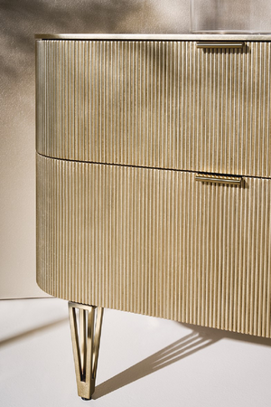 Birch Reeded 2-Drawer Nightstand | Caracole True Love | Oroa.com