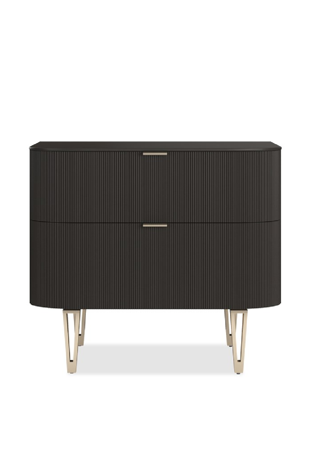 Birch Reeded 2-Drawer Nightstand | Caracole True Love | Oroa.com
