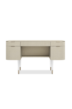 Ridged 2-Drawer Desk | Caracole Lady Love | Oroa.com