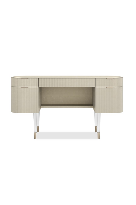 Ridged 2-Drawer Desk | Caracole Lady Love | Oroa.com