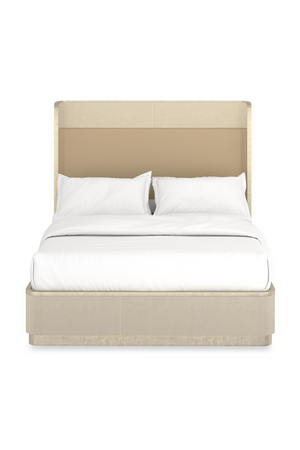 Gold Trim Reeded Queen Bed | Caracole Faill In Love | Oroa.com