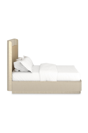 Gold Trim Reeded Queen Bed | Caracole Faill In Love | Oroa.com