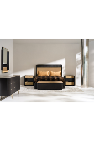 Gold Trim Reeded Queen Bed | Caracole Faill In Love | Oroa.com