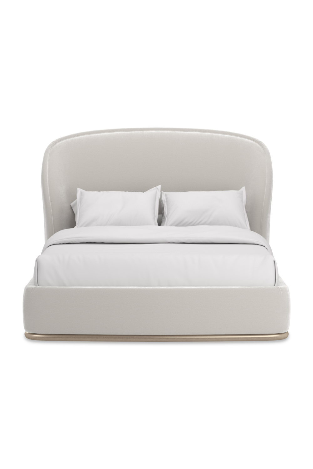 Curved Back Velvet Bed | Caracole Opal | Oroa.com