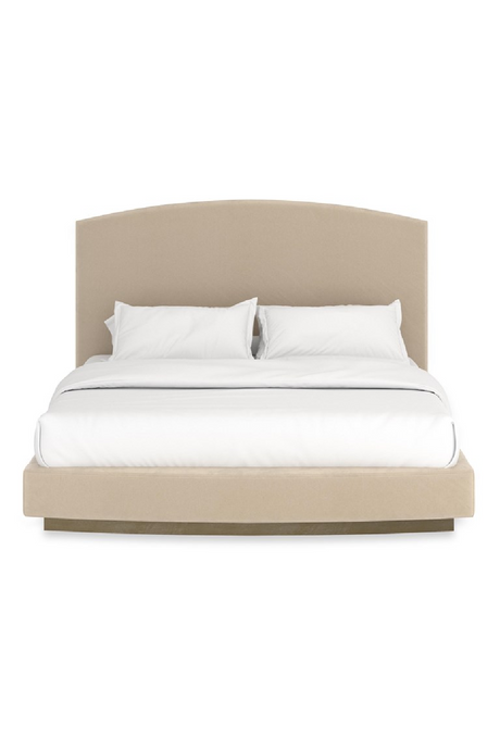 Cream Suede King Bed | Caracole Artoise | Oroa.com
