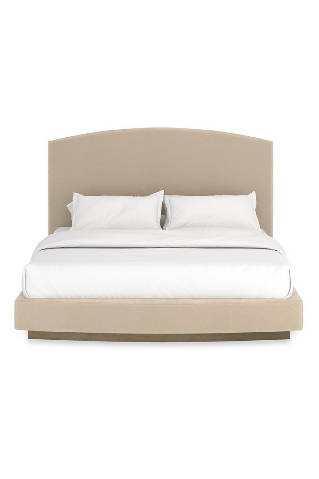 Cream Suede King Bed | Caracole Artoise | Oroa.com