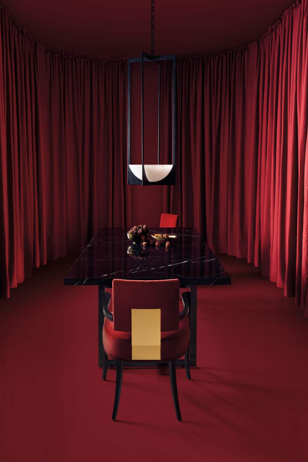 Travertine Top Dining Table | Caracole Wish You Were Here | Oroa.com