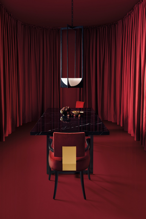 Travertine Top Dining Table | Caracole Wish You Were Here | Oroa.com