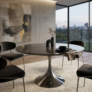   Mirror Top Round Dining Table | Oroa.com