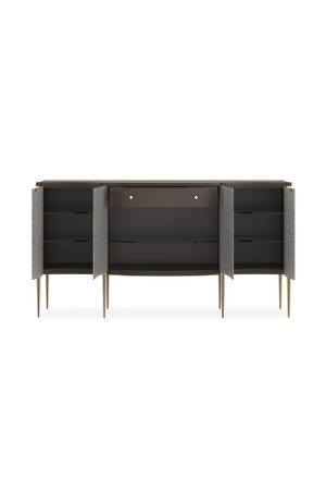 Curved Glass 4-Door Sideboard | Caracole A New Day | Oroa.com