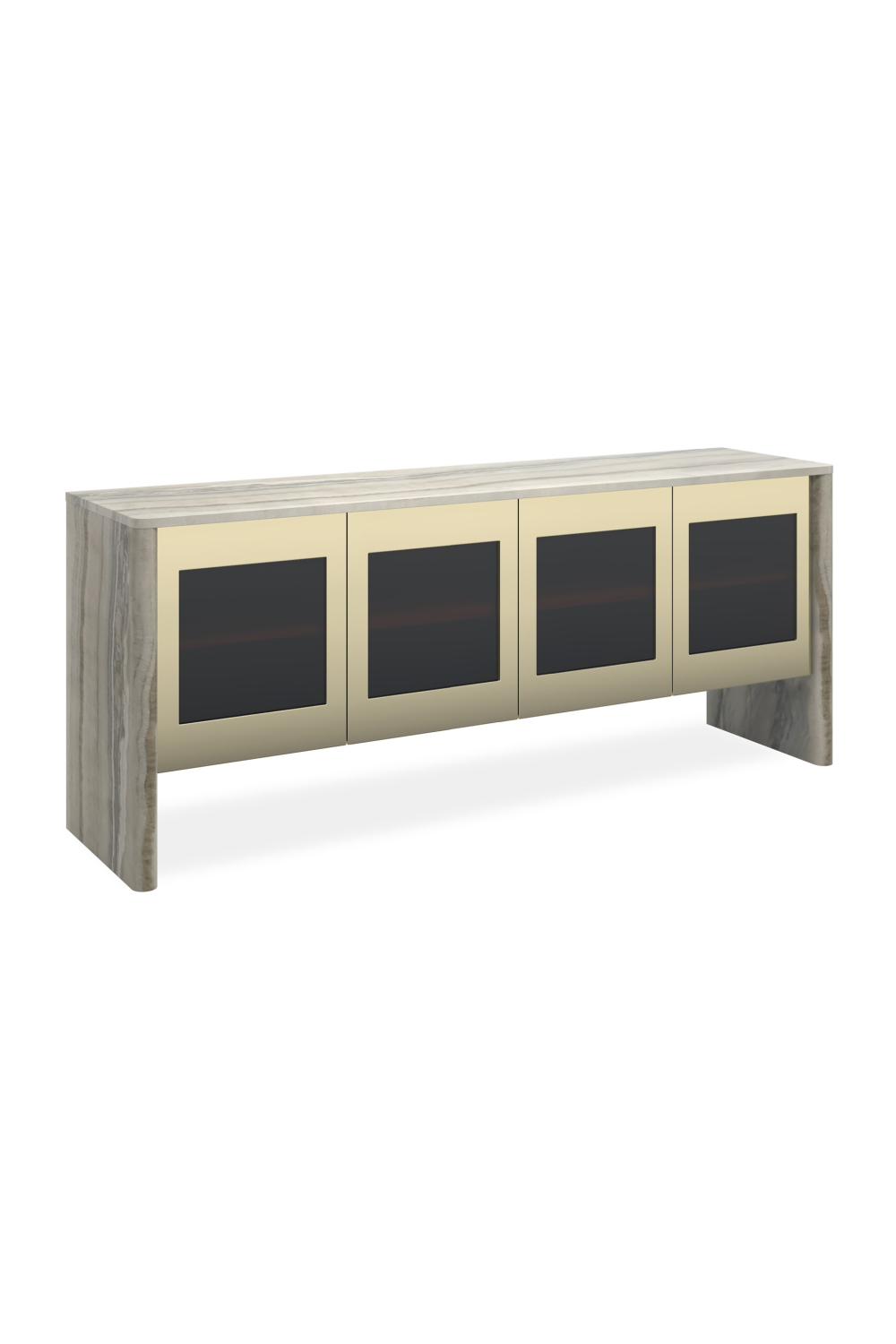 Gray Onyx 4-Door Sideboard | Caracole Sojourn | Oroa.com