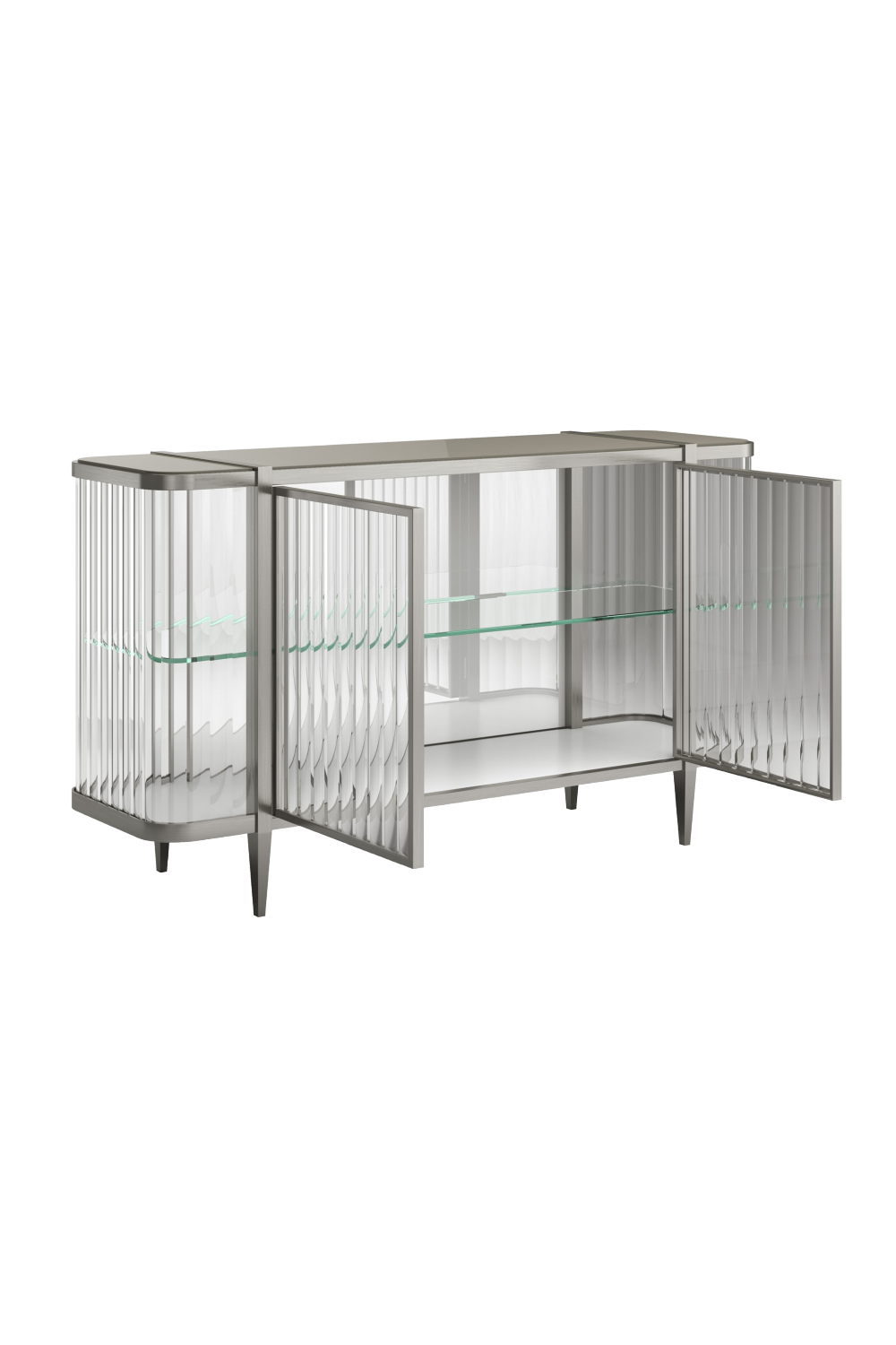 Wavy Mirror 2-Door Sideboard | Caracole Stop And Stare | Oroa.com