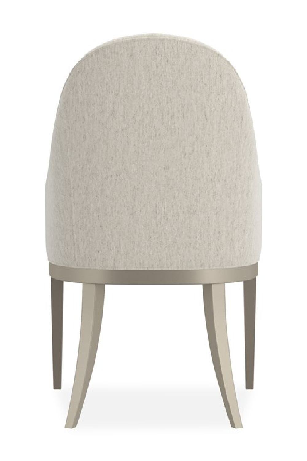 White Arched-Back Dining Armchair | Caracole Natural Choice | Oroa.com