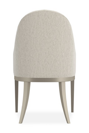 White Arched-Back Dining Armchair | Caracole Natural Choice | Oroa.com