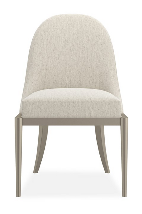   Ecru Arched-Back Side Chair | Oroa.com