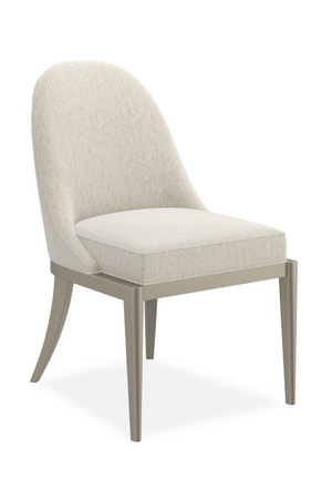   Ecru Arched-Back Side Chair | Oroa.com