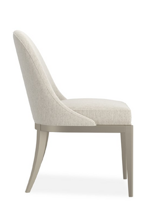   Ecru Arched-Back Side Chair | Oroa.com