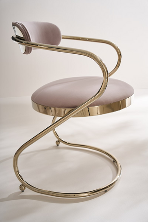Wavy Cantilevered Dining Chair | Caracole Retrospect | Oroa.com