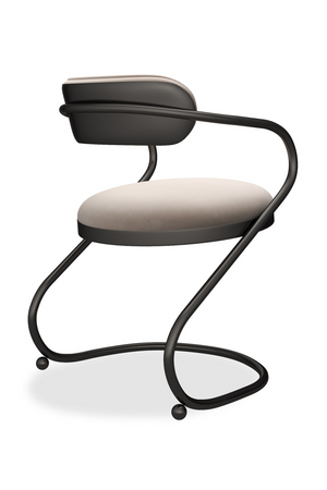 Wavy Cantilevered Dining Chair | Caracole Retrospect | Oroa.com