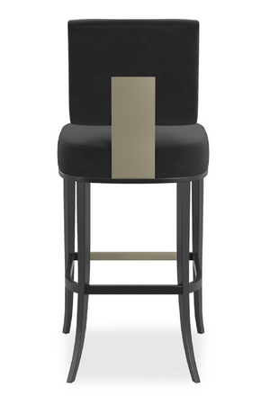 Black Square-Back Bar Stool | Caracole Reserved Seating | Oroa.com