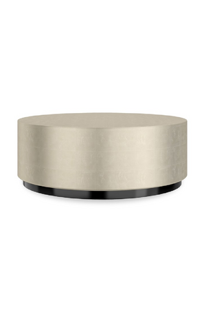 Taupe Silver Round Coffee Table | Caracole Coffee Couture | Oroa.com