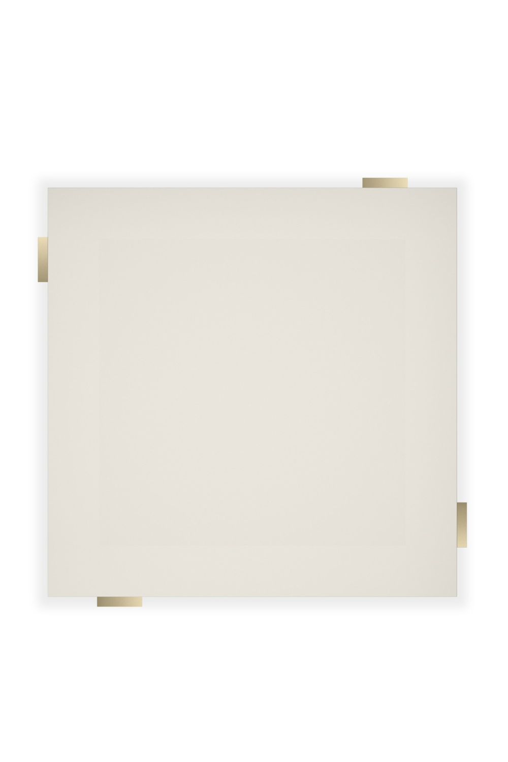 Gold Accent Square Coffee Table | Caracole I'll Take The Corner | Oroa.com