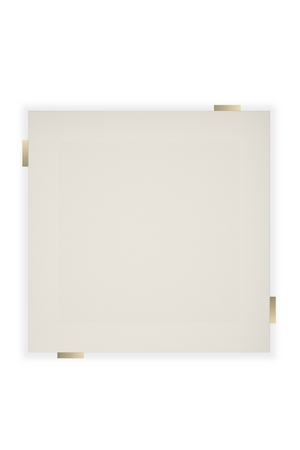 Gold Accent Square Coffee Table | Caracole I'll Take The Corner | Oroa.com