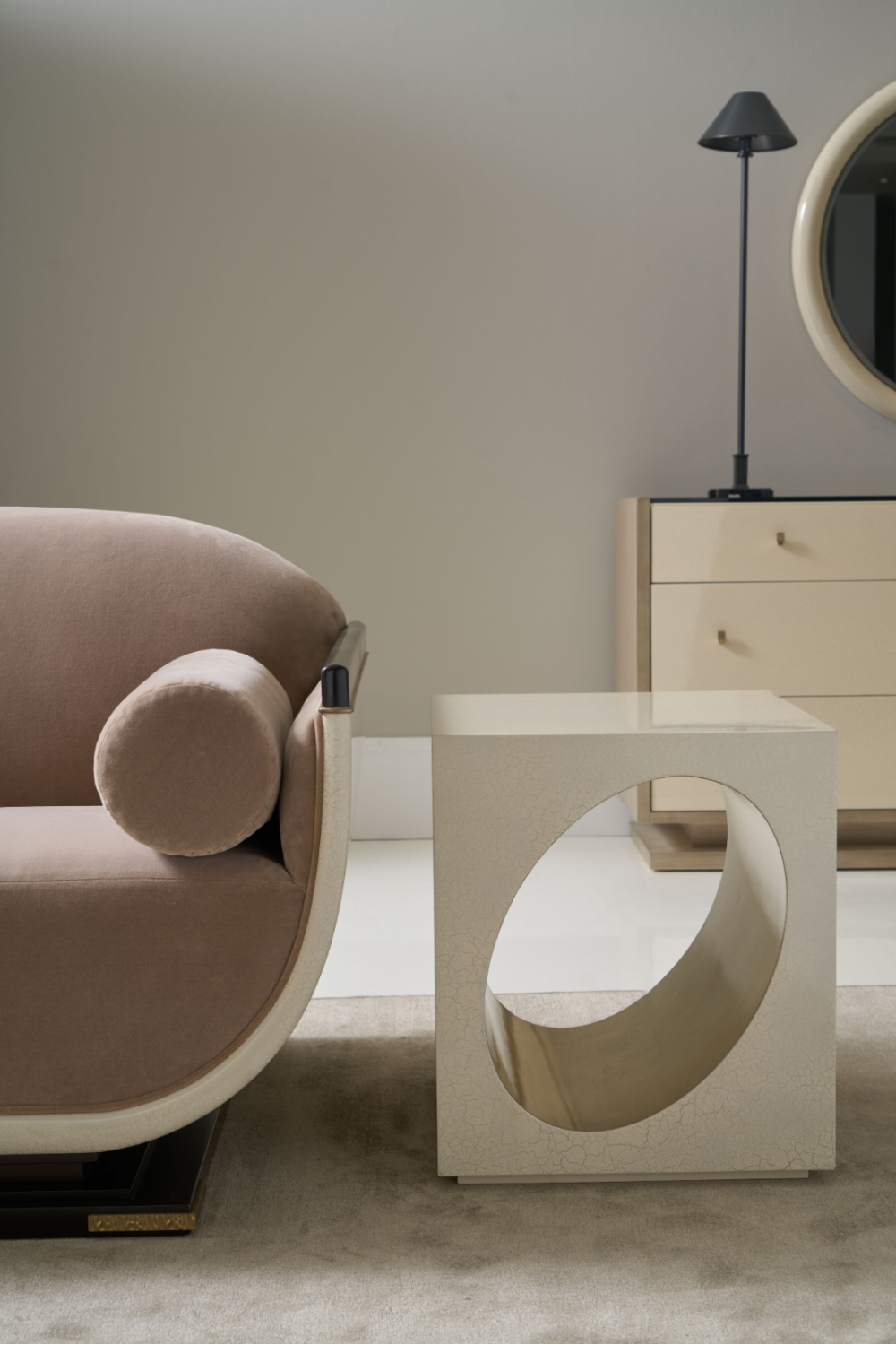 Oval Inset End Table | Caracole Chasm | Oroa.com