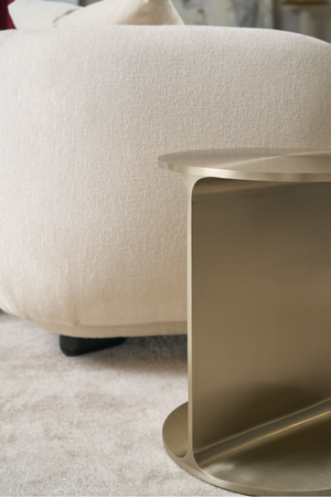 Brushed Gold Side Table | Caracole Rivet | Oroa.com