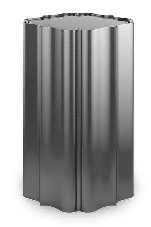 Scalloped Metallic Side Table | Caracole Good As Gold | Oroa.com