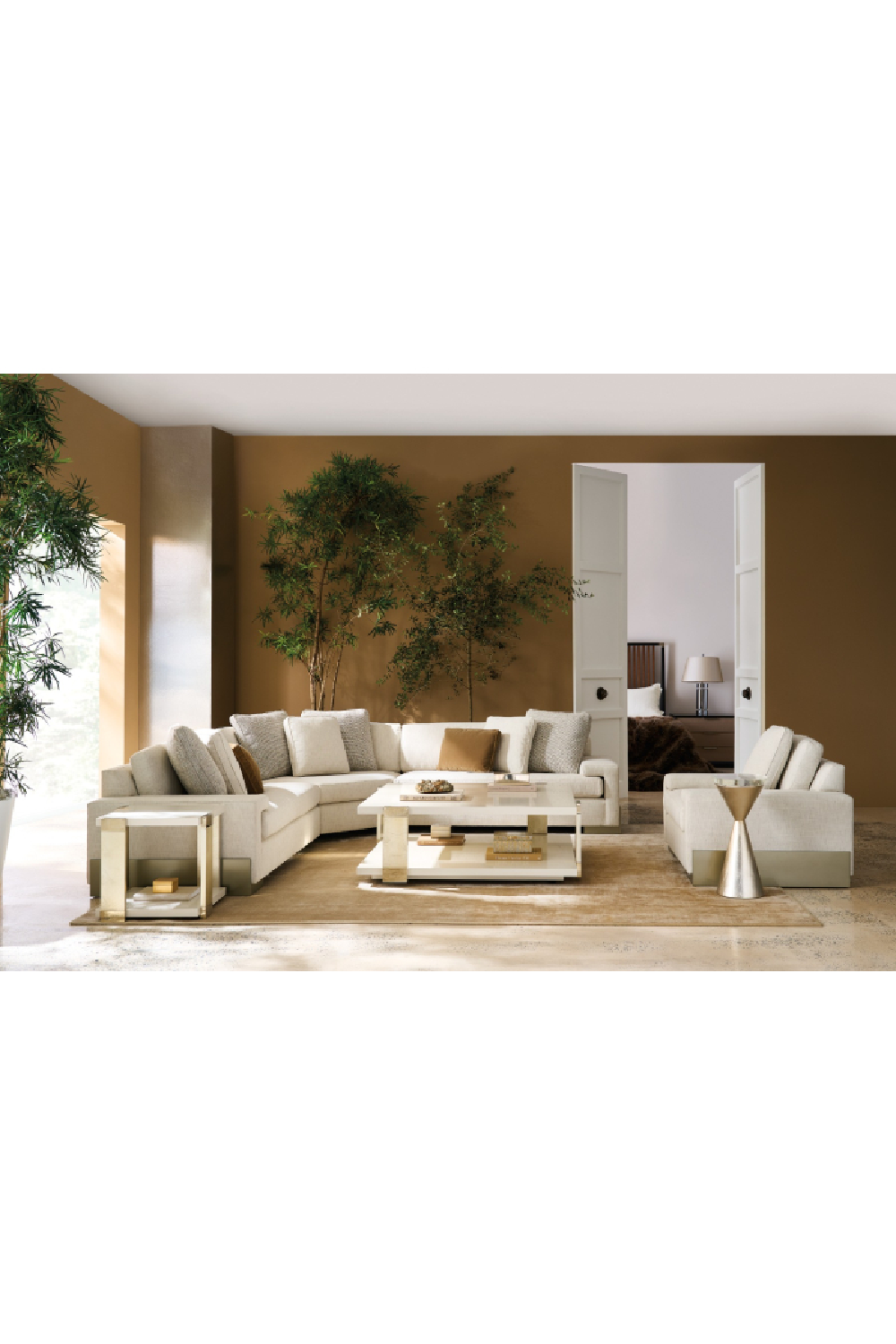 Hourglass Side Table | Caracole Spy Glass | Oroa.com