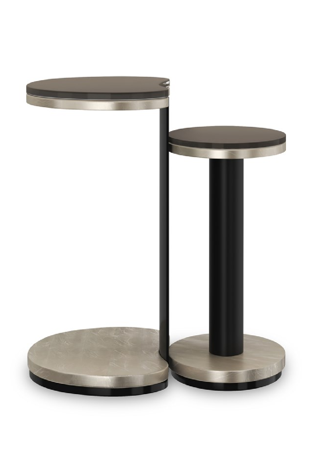 Bronze Glass Nesting End Tables (2) | Caracole Fritza | Oroa.com