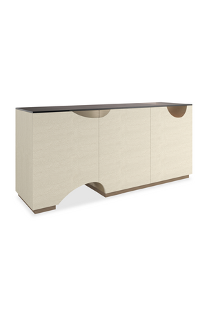 Ivory 3-Door Media Unit | Caracole Chasm | Oroa.com