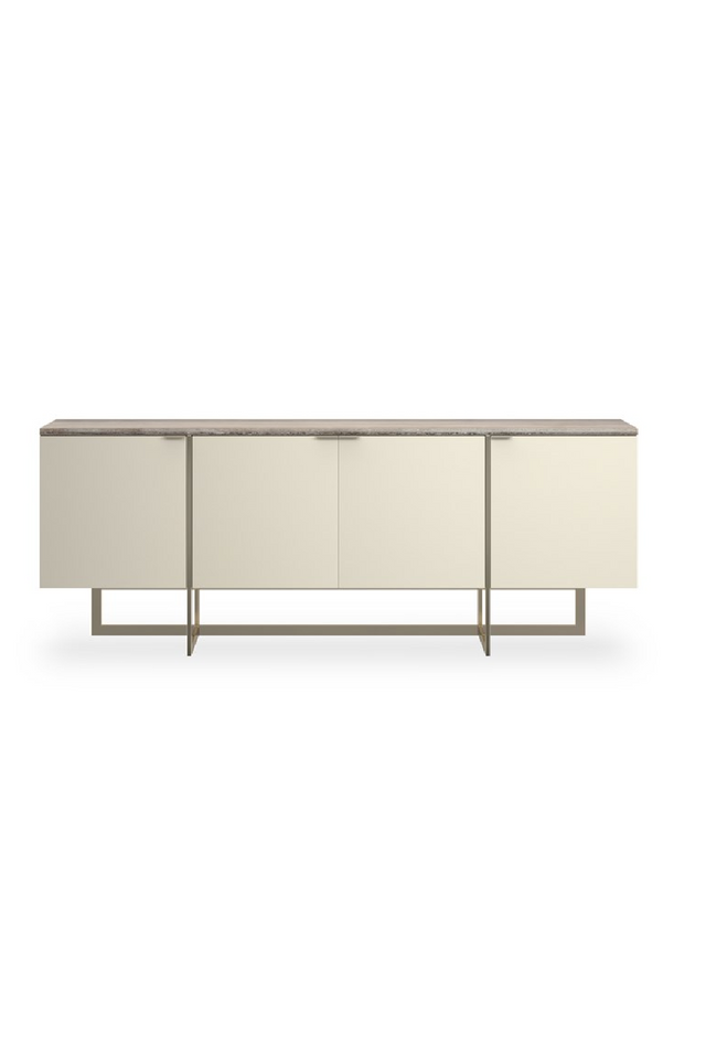 Cream 4-Door Media Unit | Caracole Wish You Were Here | Oroa.com