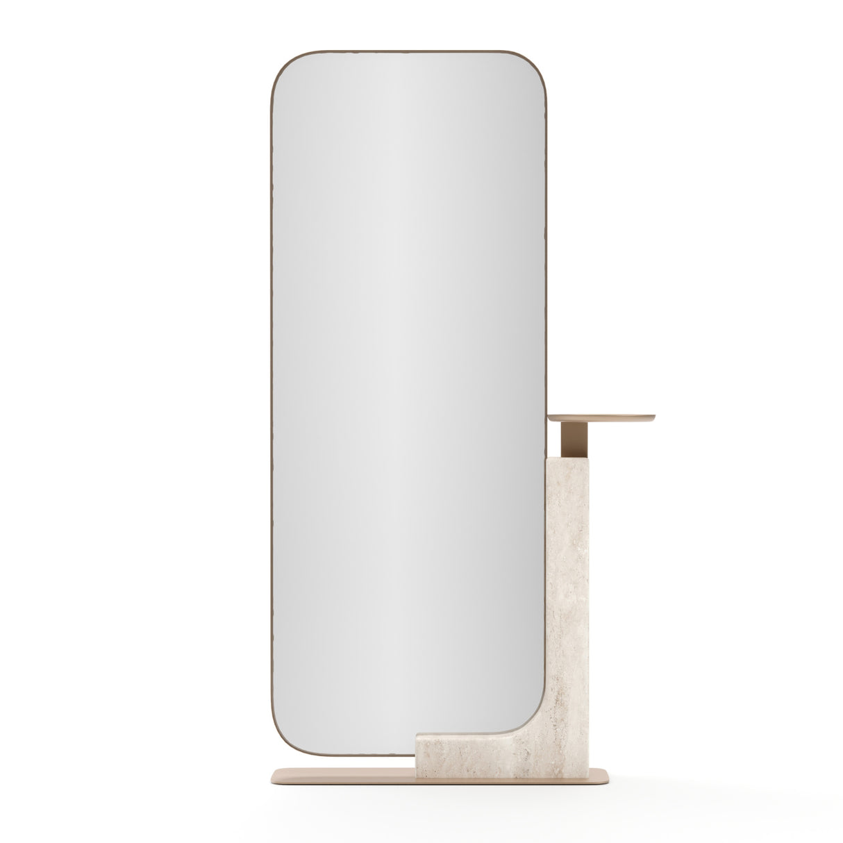   Travertine Stand Floor Mirror | Oroa.com