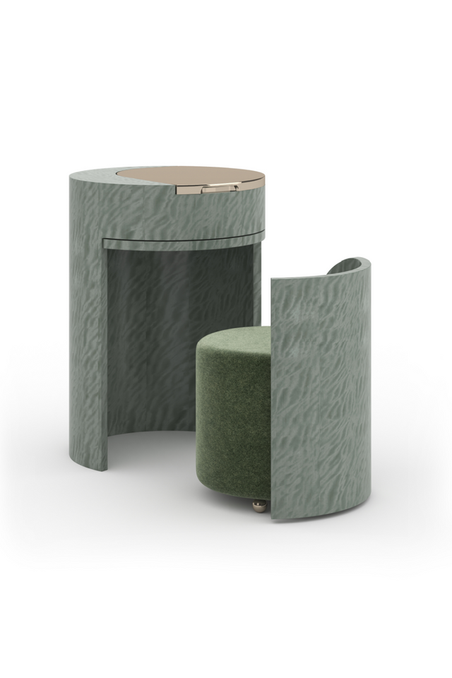 Green Vanity with Pull-Out Chair | Caracole Absinthe | Oroa.com