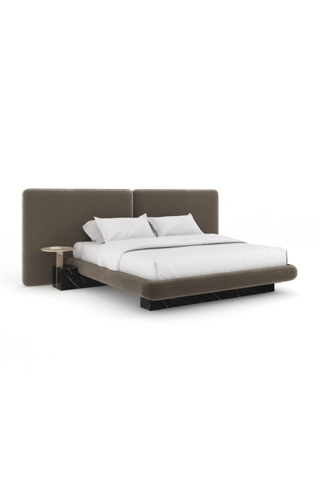Dark Taupe 2-Panel Bed | Caracole Overlap | Oroa.com