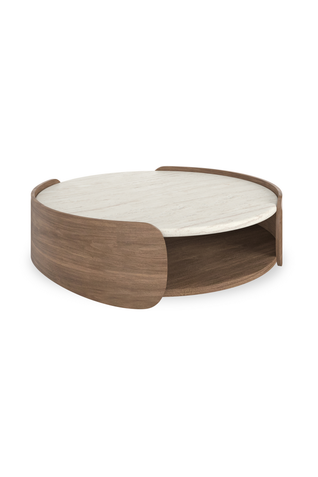 Wood Shelf Open Coffee Table | Caracole Fleur | Oroa.com