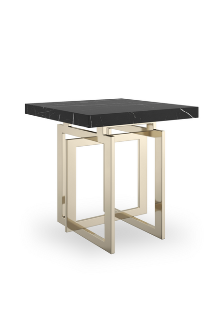 Black Marble Square Side Table | Caracole Wish You Were Here | Oroa.com