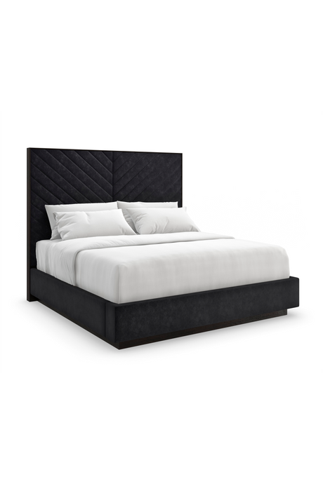 Black Channel-Tufted Bed | Caracole Meet U In The Middle | Oroa.com