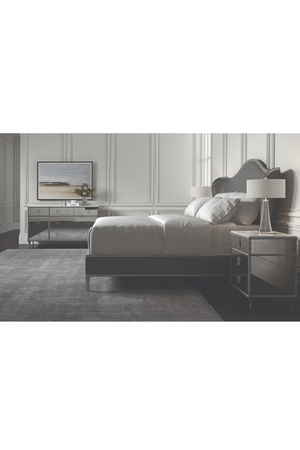 Gray Camelback Upholstered Bed | Caracole Bedtime Beauty | Oroa.com