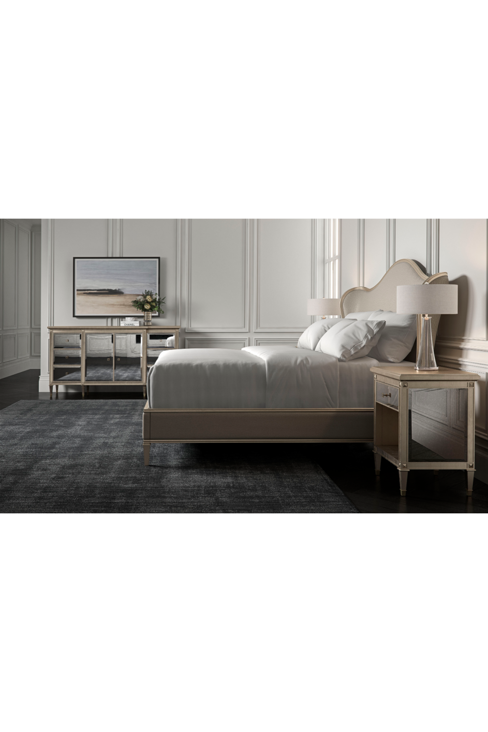 Camelback Upholstered Bed | Caracole Bedtime Beauty | Oroa.com