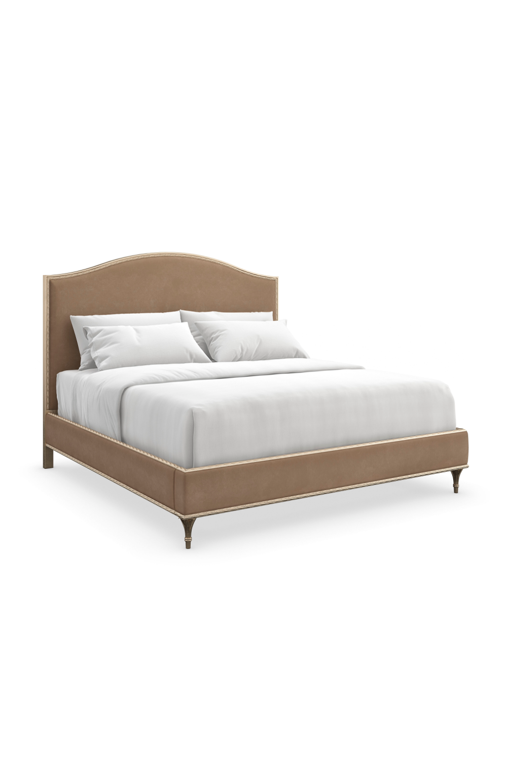 Camelback Platform Queen Bed | Caracole Fontainebleau | Oroa.com