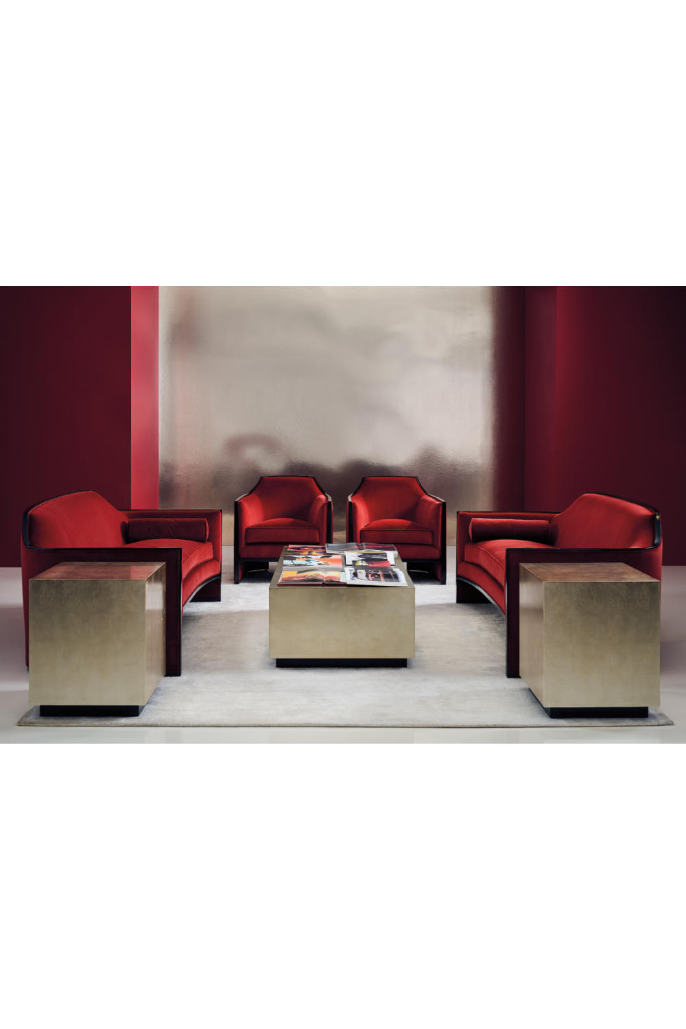 Rectangular Taupe Coffee Table | Caracole Cocktail Couture | Oroa.com